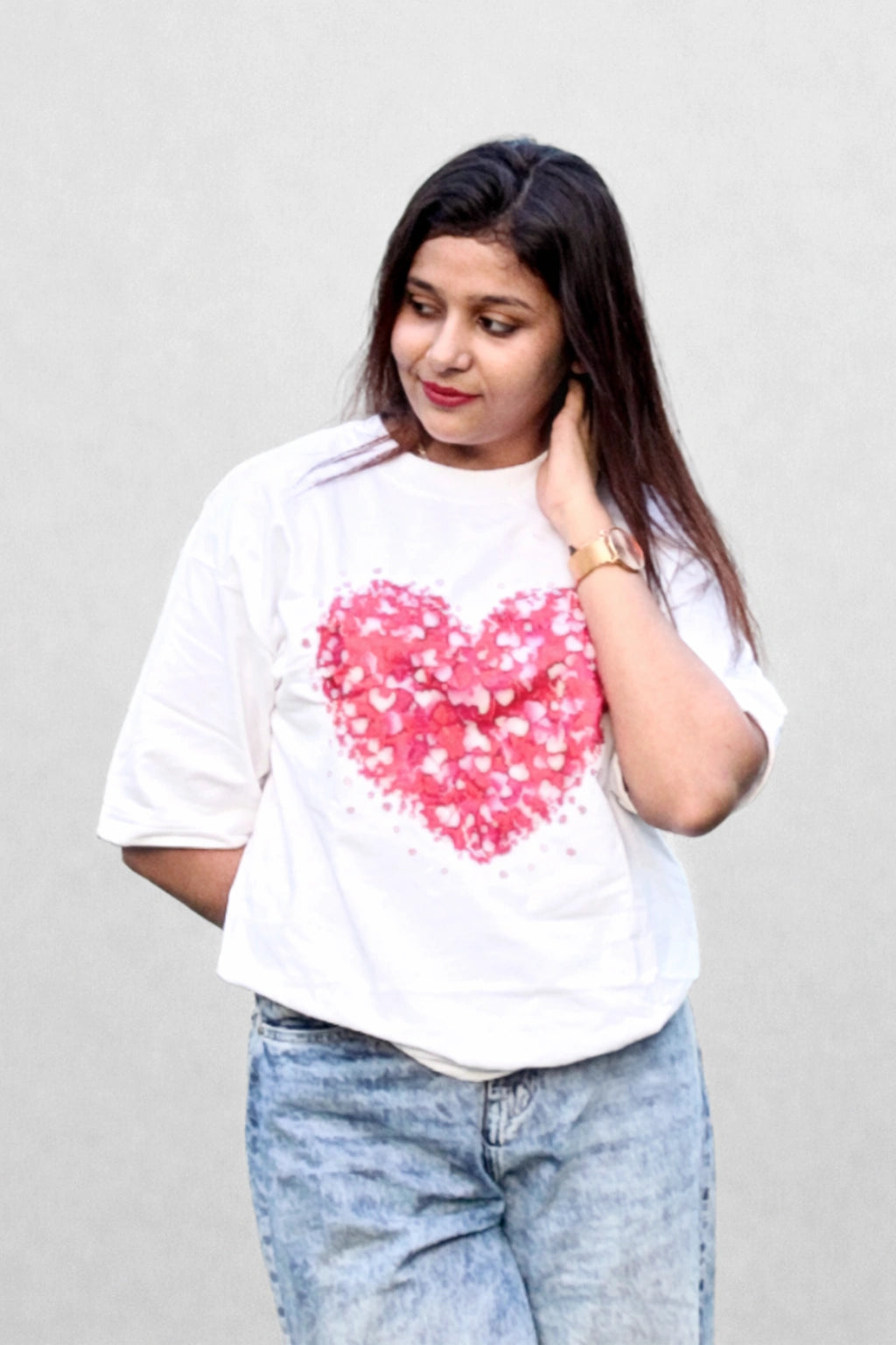 Hearts Oversized Classic T-Shirt