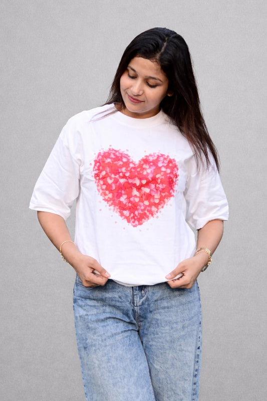 Hearts Oversized Classic T-Shirt